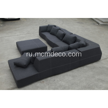 BEB Итальянский грандиозный диван-диван из ткани